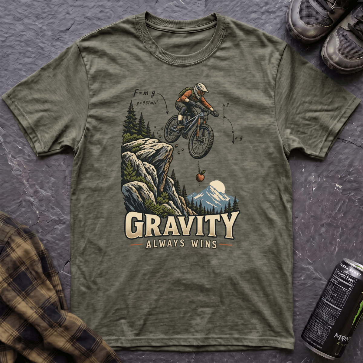 Gravity Always Wins T-Shirt - AspenCrestOutdoors