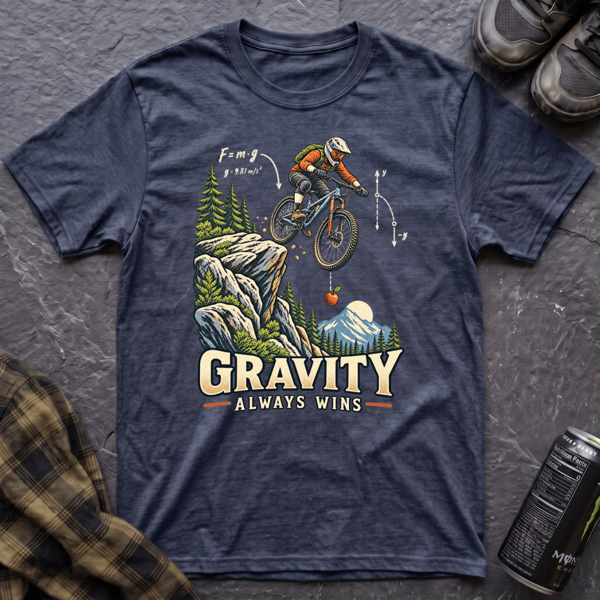 Gravity Always Wins T-Shirt - AspenCrestOutdoors