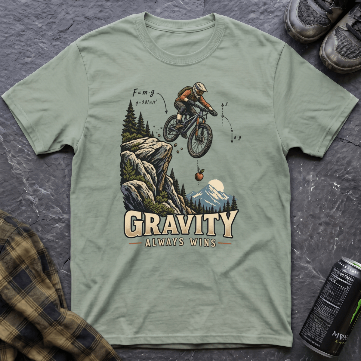 Gravity Always Wins T-Shirt - AspenCrestOutdoors