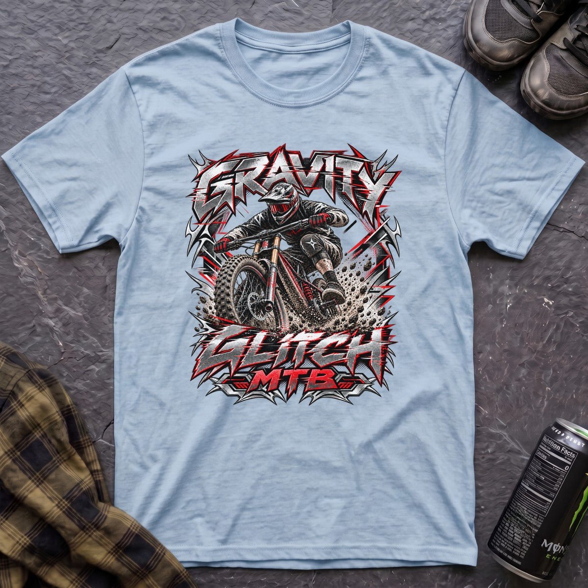 Gravity Glitch MTB Retro Y2K T-Shirt - AspenCrestOutdoors