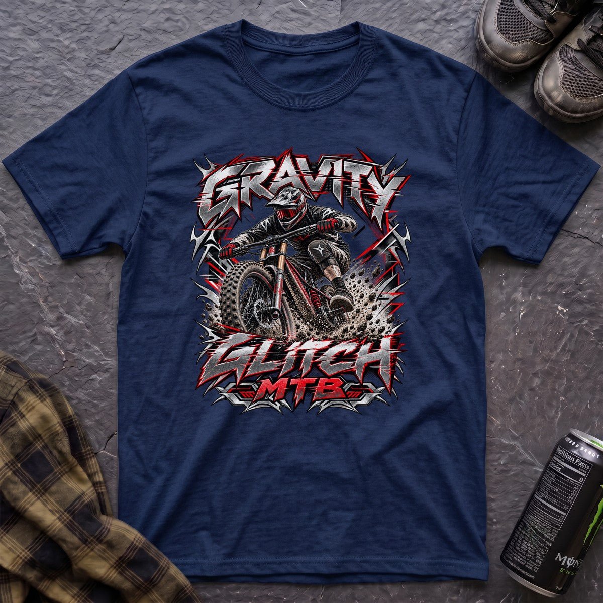 Gravity Glitch MTB Retro Y2K T-Shirt - AspenCrestOutdoors