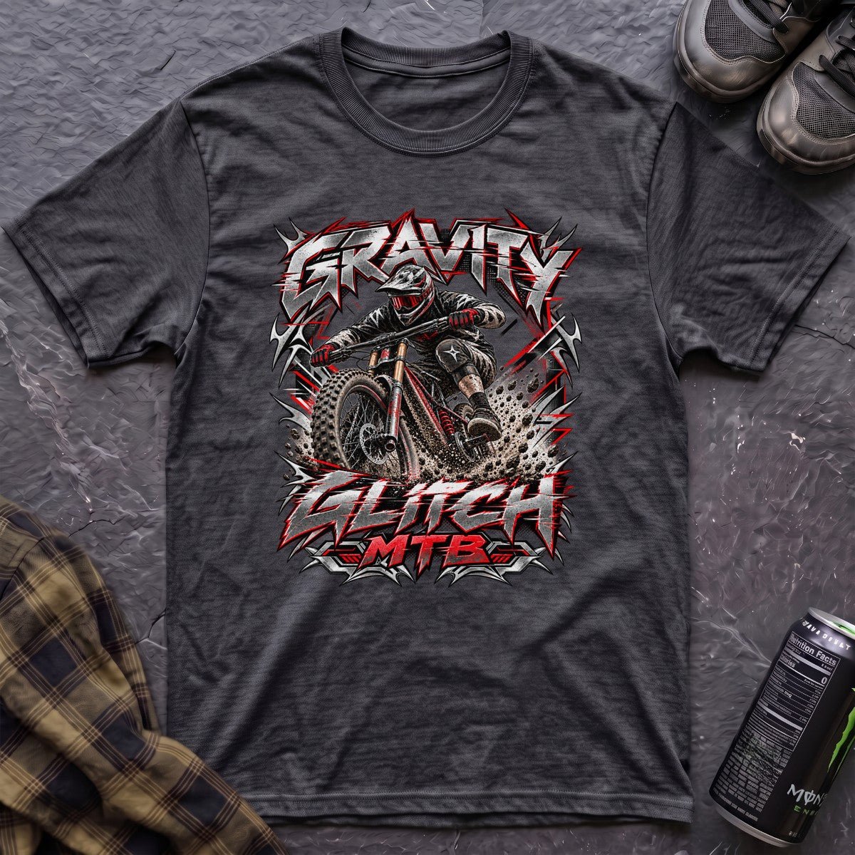 Gravity Glitch MTB Retro Y2K T-Shirt - AspenCrestOutdoors