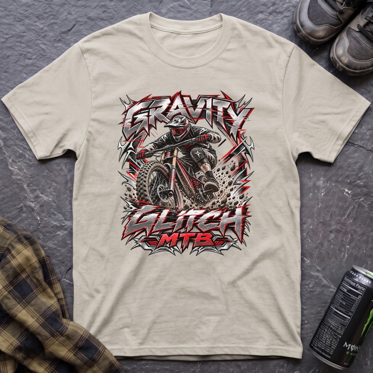 Gravity Glitch MTB Retro Y2K T-Shirt - AspenCrestOutdoors