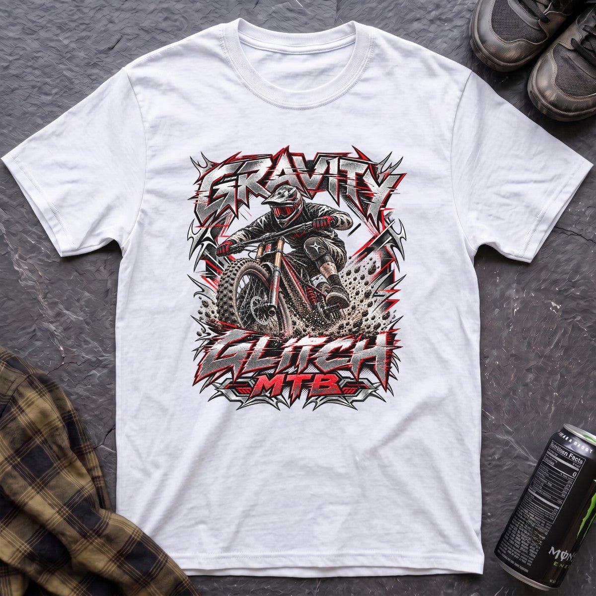 Gravity Glitch MTB Retro Y2K T-Shirt - AspenCrestOutdoors