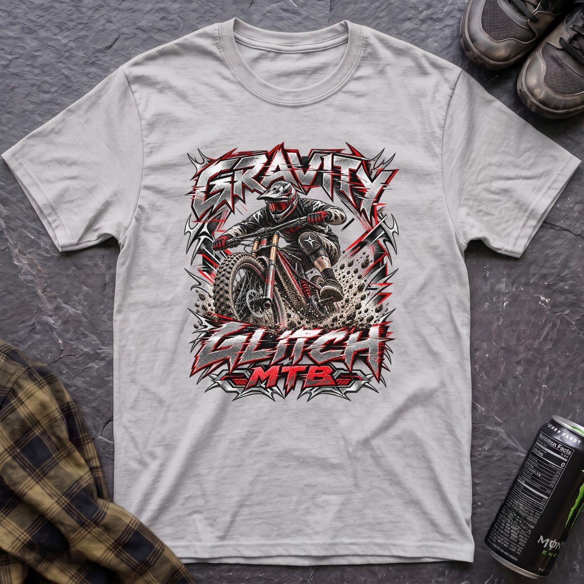 Gravity Glitch MTB Retro Y2K T-Shirt - AspenCrestOutdoors