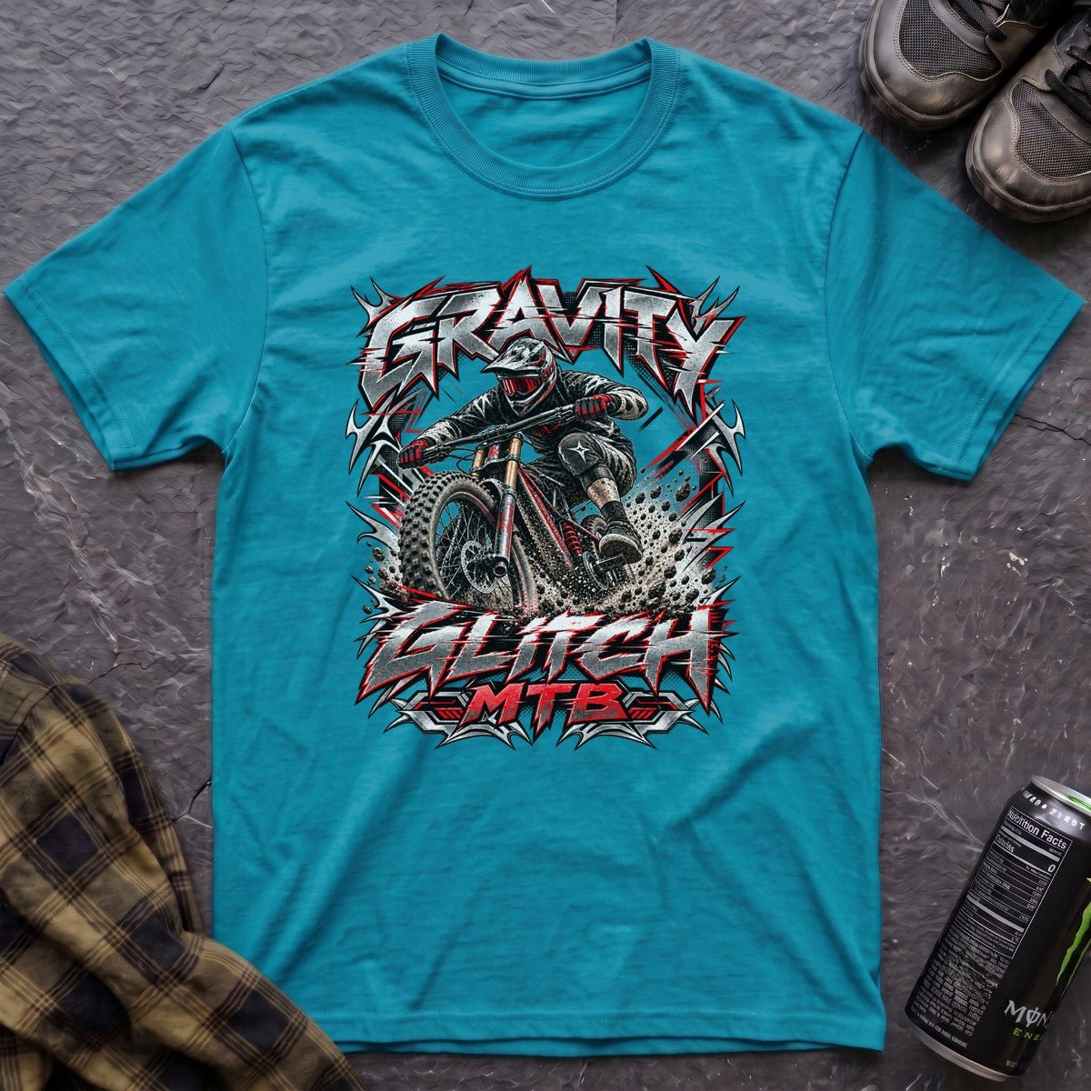 Gravity Glitch MTB Retro Y2K T-Shirt - AspenCrestOutdoors