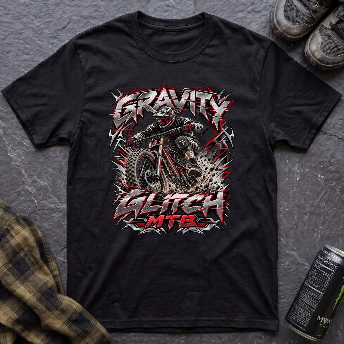 Gravity Glitch MTB Retro Y2K T-Shirt - AspenCrestOutdoors