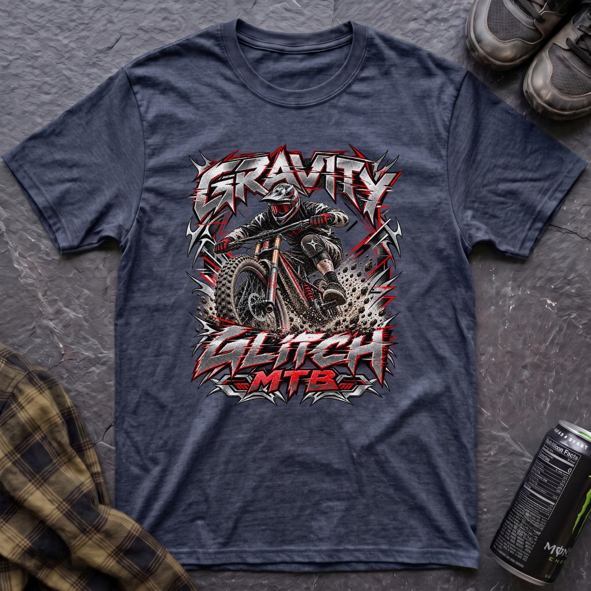 Gravity Glitch MTB Retro Y2K T-Shirt - AspenCrestOutdoors