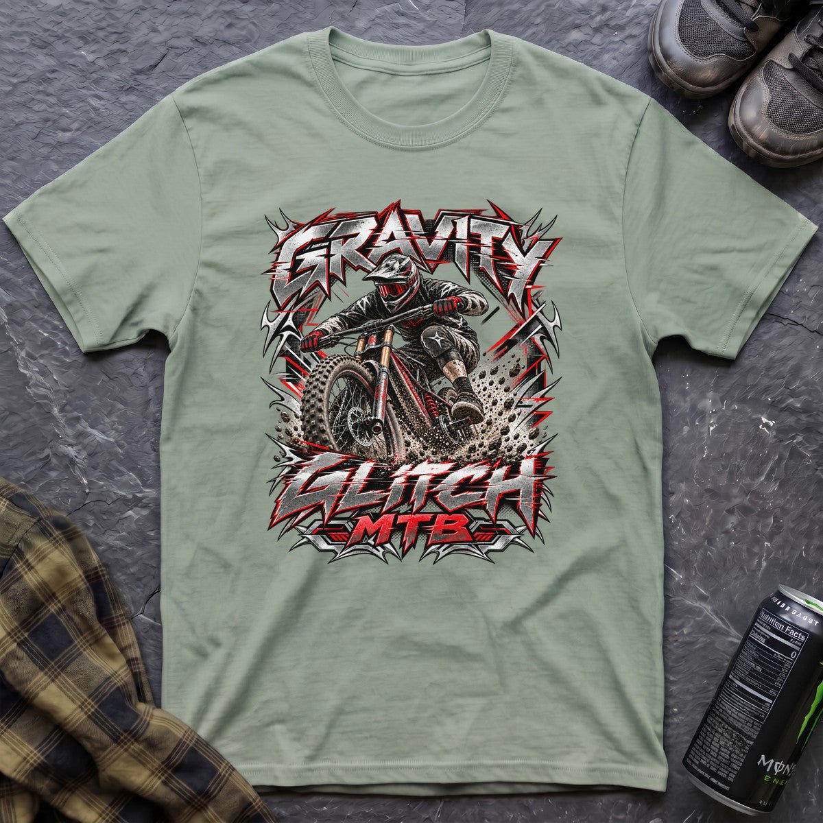 Gravity Glitch MTB Retro Y2K T-Shirt - AspenCrestOutdoors