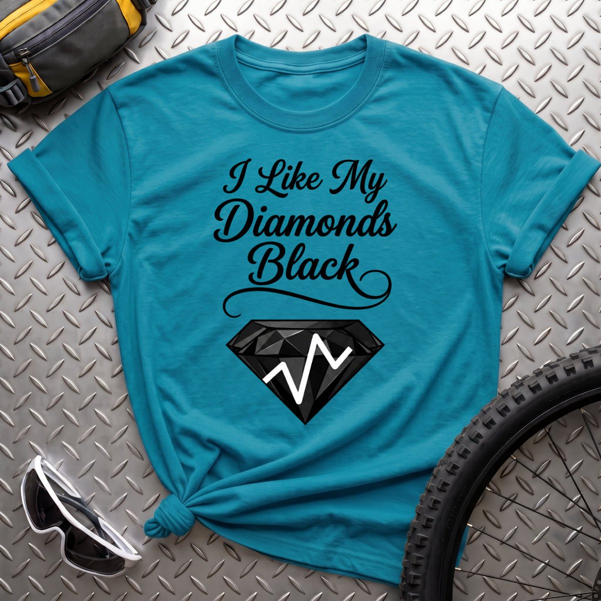 I Like My Diamonds Black T-Shirt - AspenCrestOutdoors