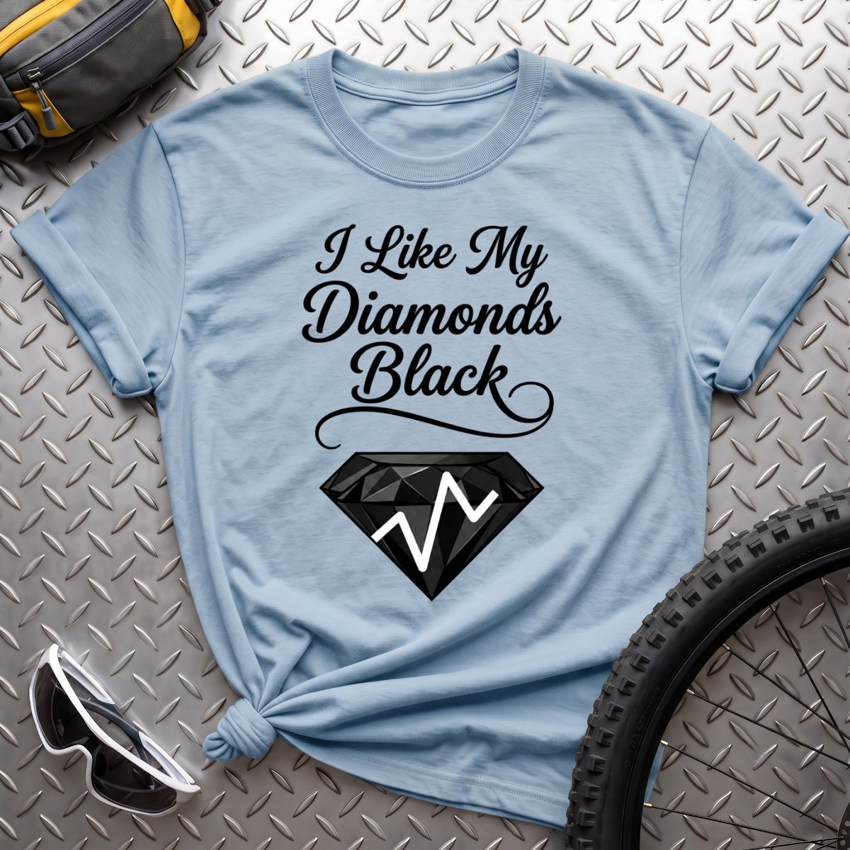 I Like My Diamonds Black T-Shirt - AspenCrestOutdoors