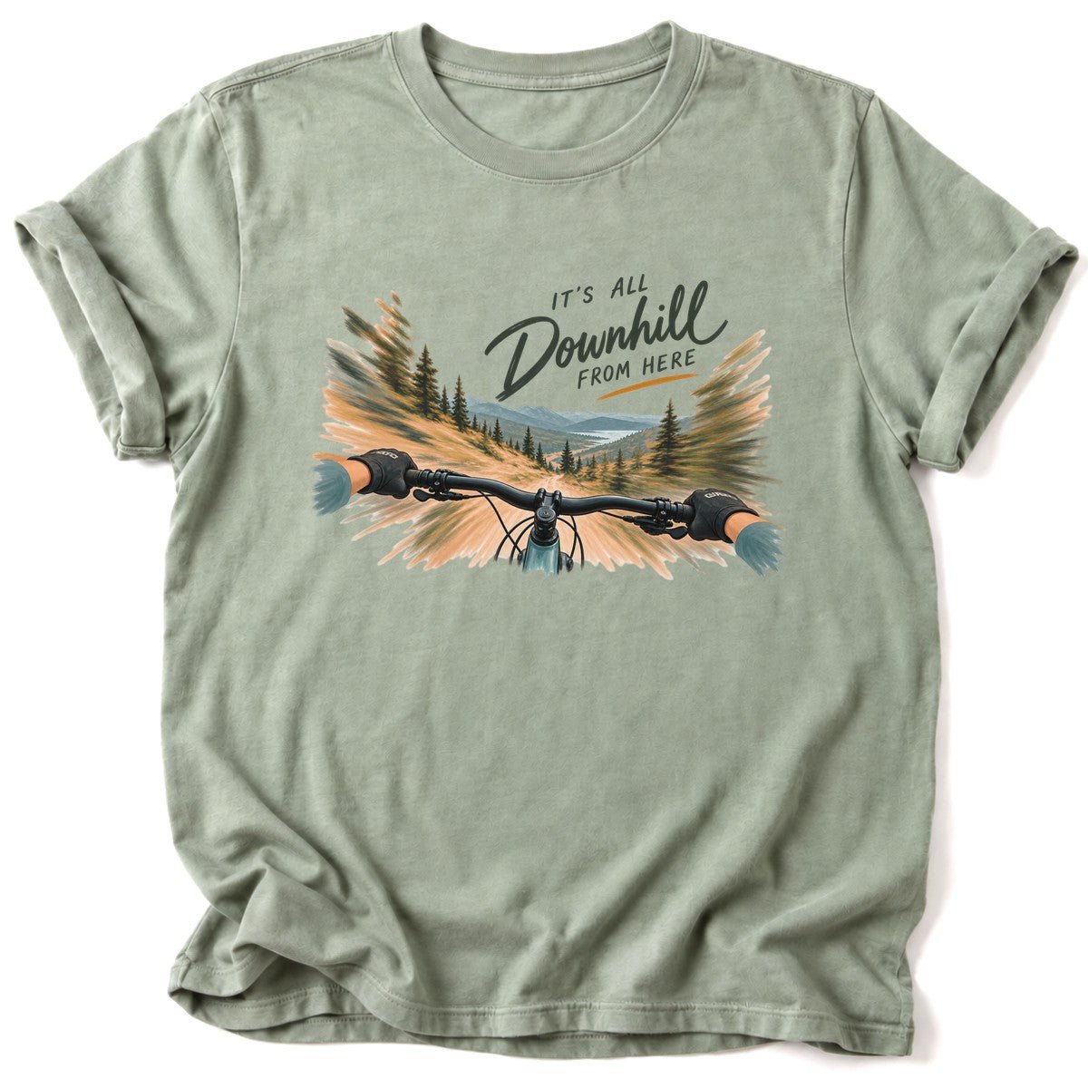 It's All Downhill T-Shirt - AspenCrestOutdoors