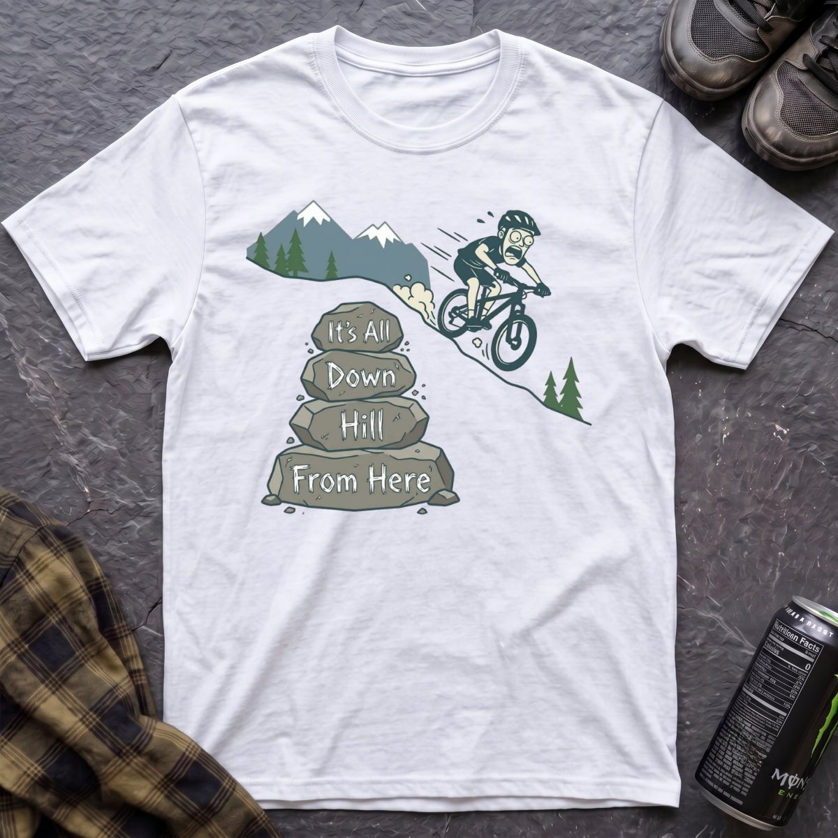 It's All Downhill T-Shirt - AspenCrestOutdoors