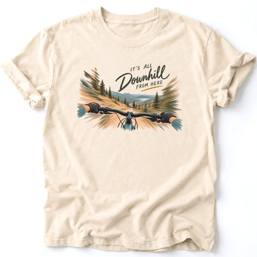 It's All Downhill T-Shirt - AspenCrestOutdoors