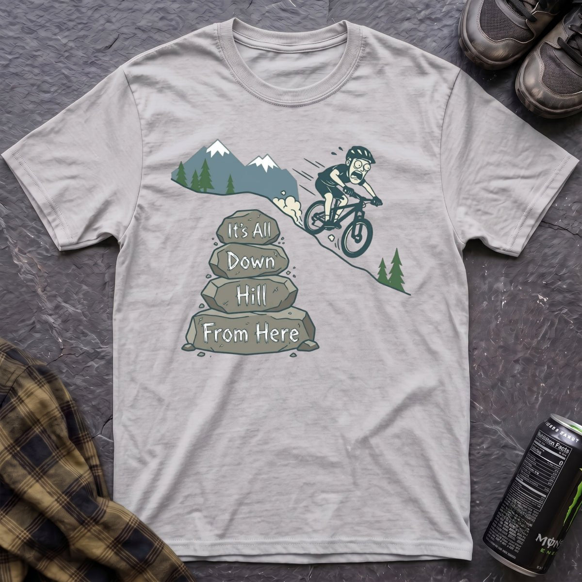 It's All Downhill T-Shirt - AspenCrestOutdoors