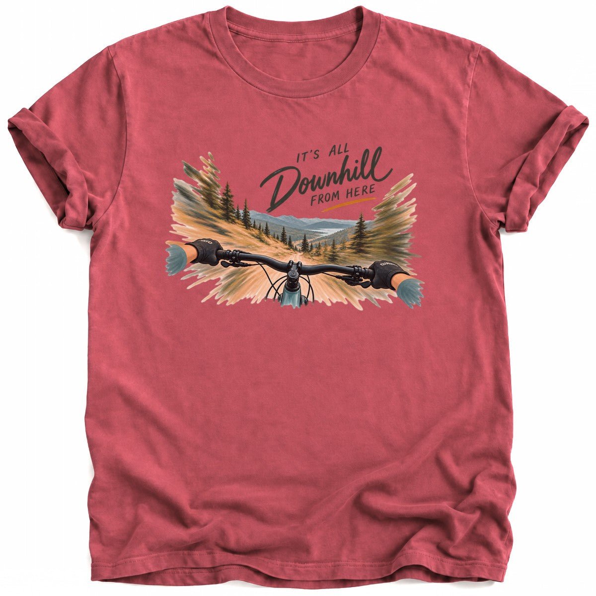 It's All Downhill T-Shirt - AspenCrestOutdoors