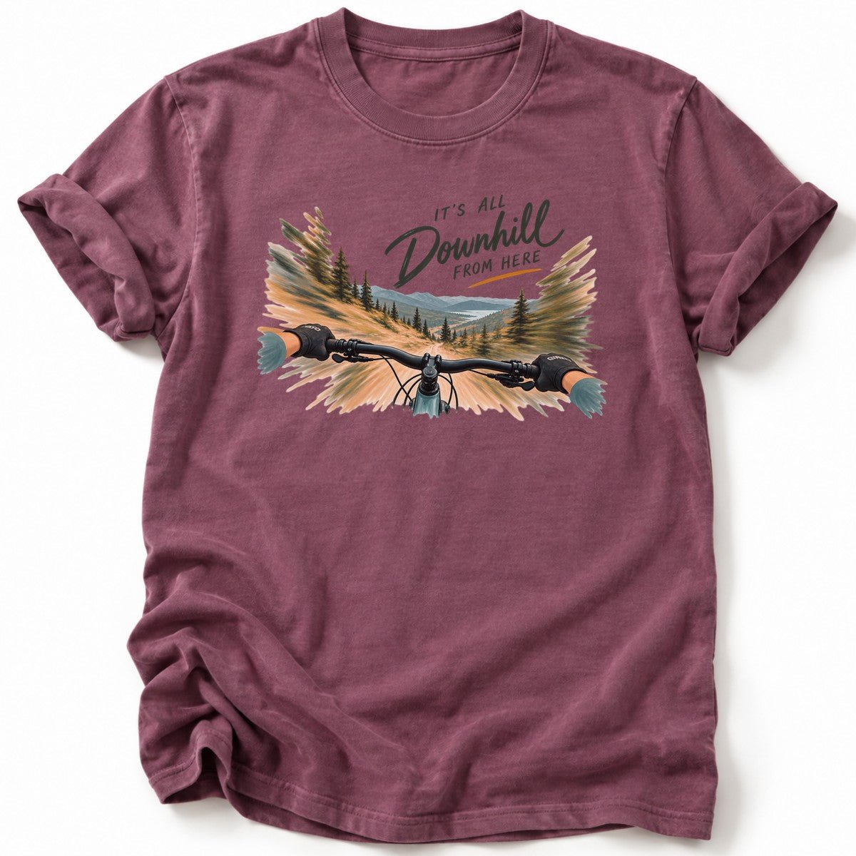 It's All Downhill T-Shirt - AspenCrestOutdoors
