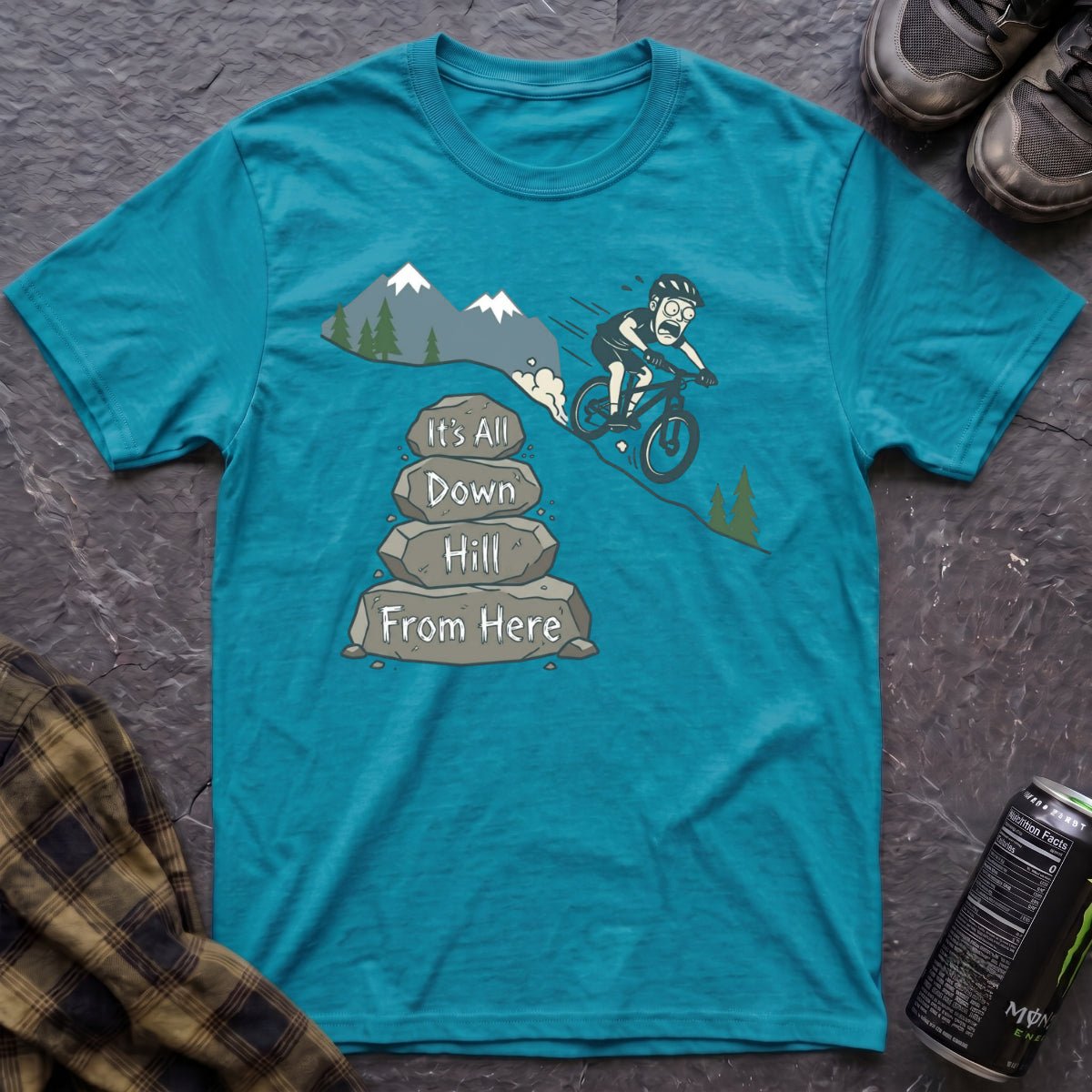 It's All Downhill T-Shirt - AspenCrestOutdoors