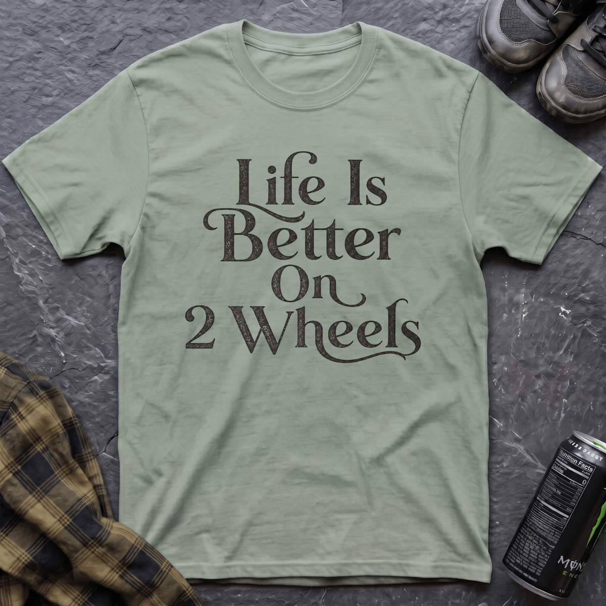 Life Is Better On 2 Wheels T-Shirt - AspenCrestOutdoors