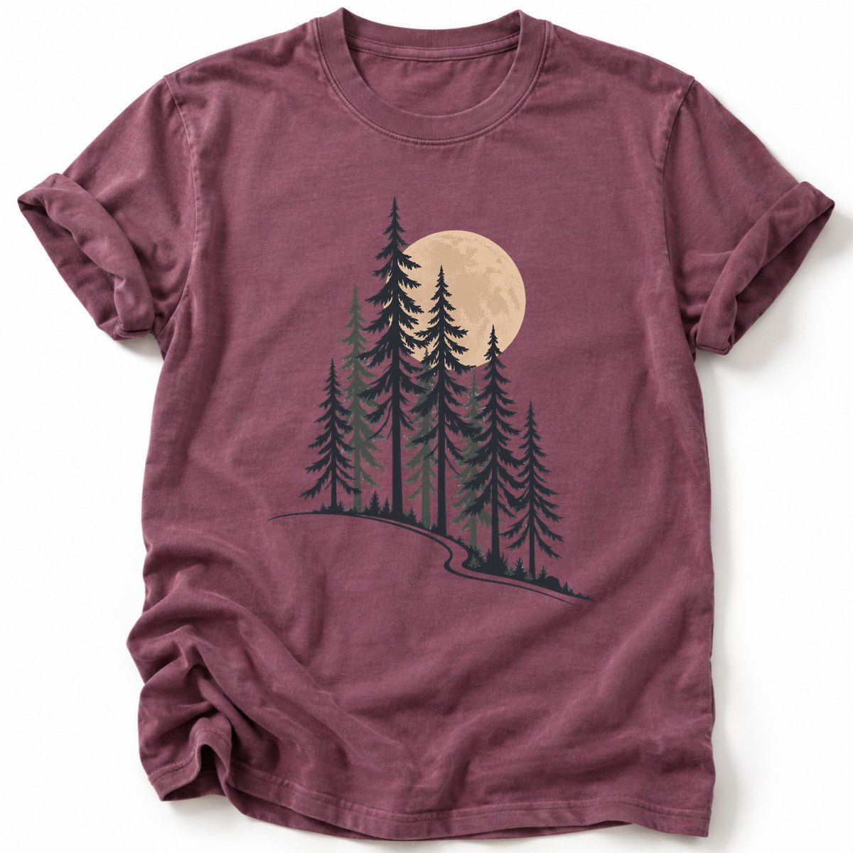 Moon and Pines T-Shirt - AspenCrestOutdoors