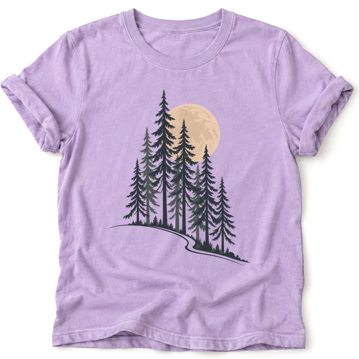Moon and Pines T-Shirt - AspenCrestOutdoors