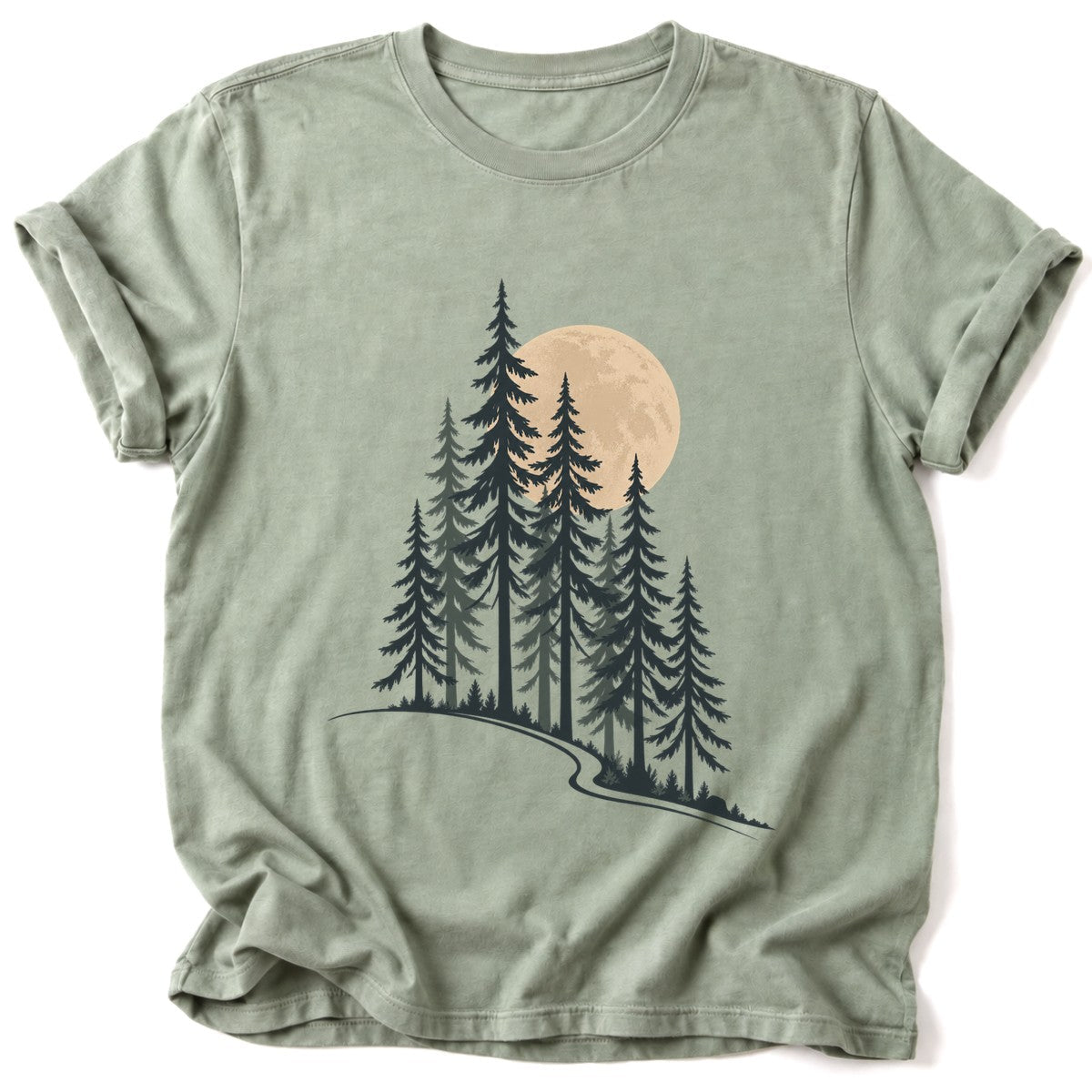 Moon and Pines T-Shirt - AspenCrestOutdoors