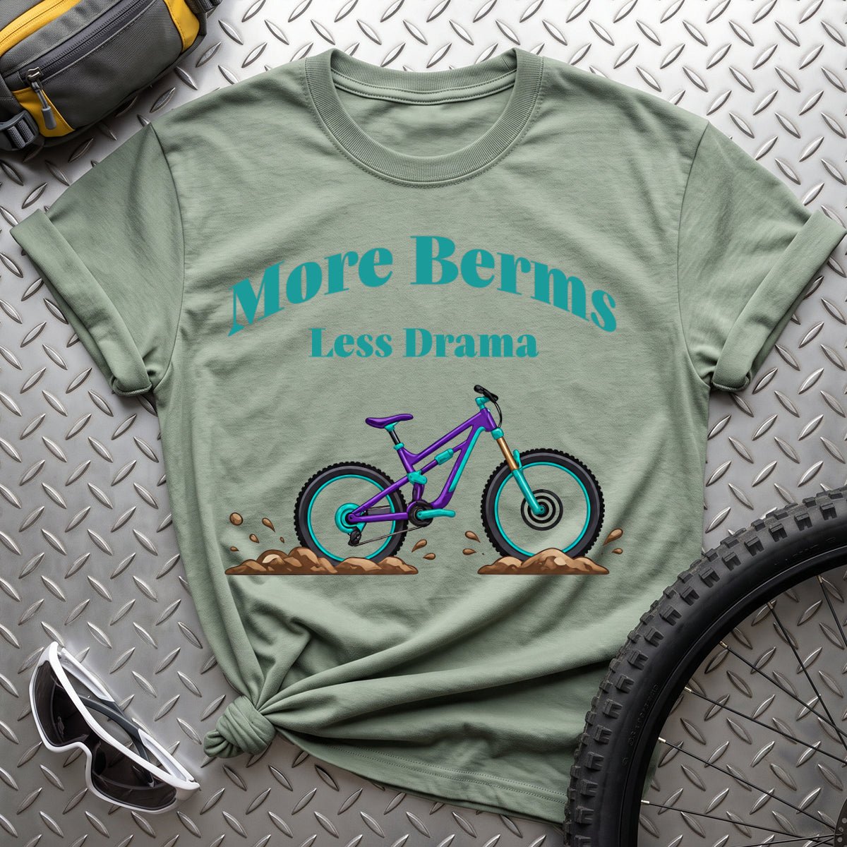 More Berms Less Drama T-Shirt - AspenCrestOutdoors