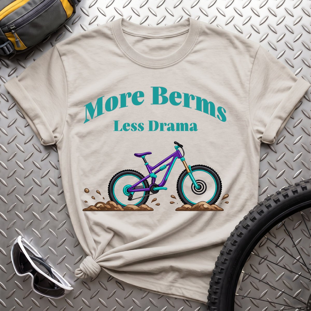 More Berms Less Drama T-Shirt - AspenCrestOutdoors