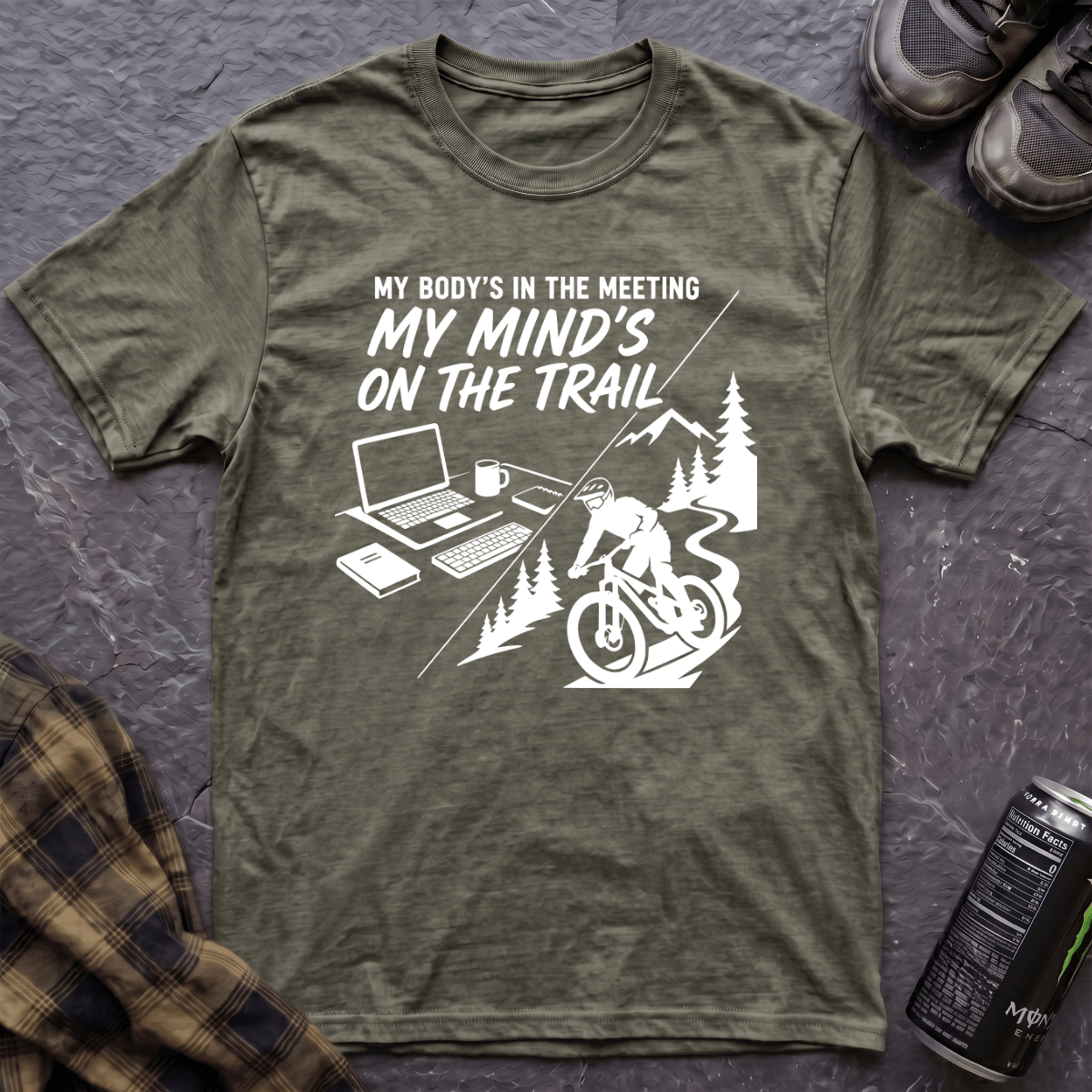 My Mind's On The Trail T-Shirt - AspenCrestOutdoors