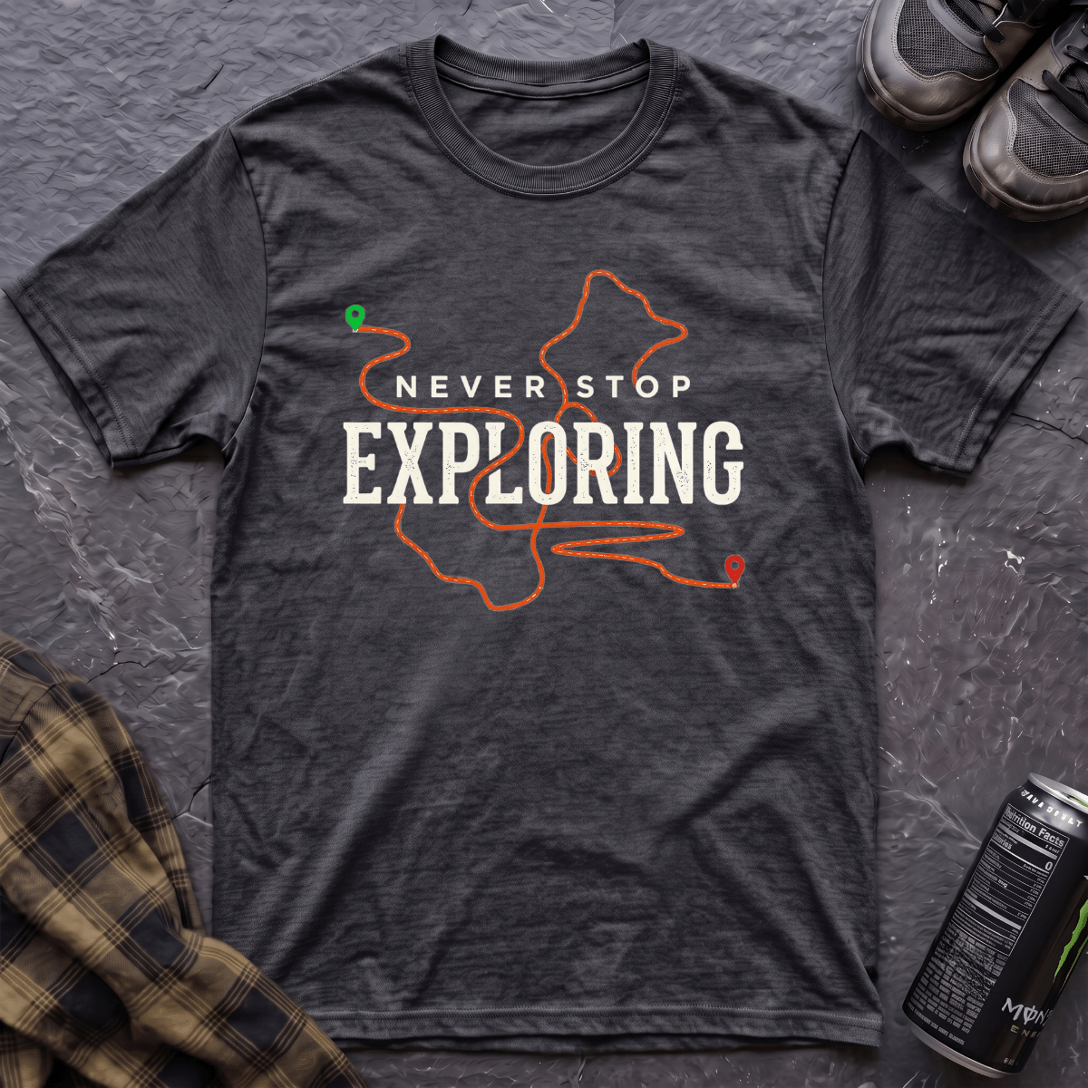 Never Stop Exploring T-Shirt - AspenCrestOutdoors