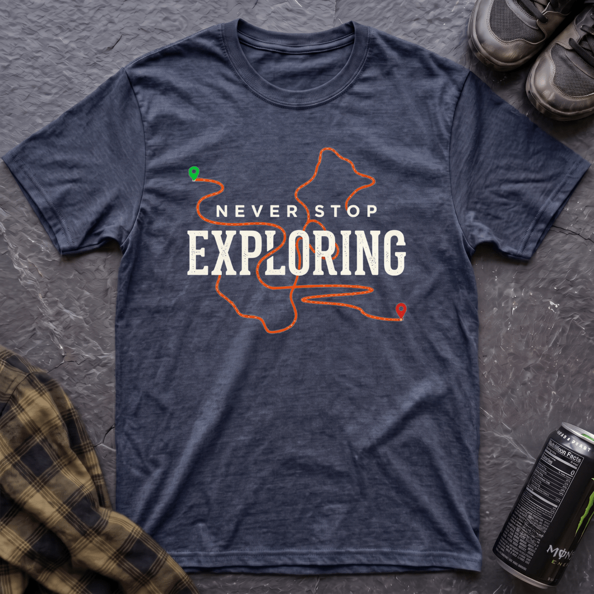 Never Stop Exploring T-Shirt - AspenCrestOutdoors