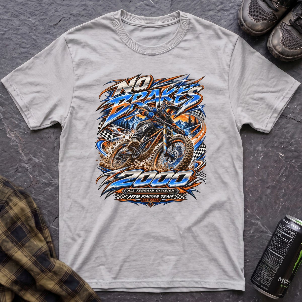 No Brakes Retro Y2K T-Shirt - AspenCrestOutdoors