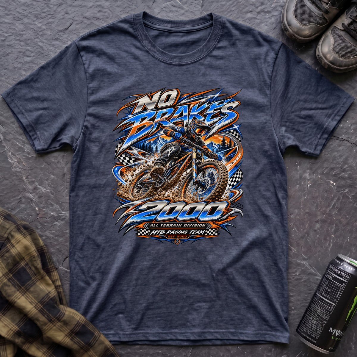 No Brakes Retro Y2K T-Shirt - AspenCrestOutdoors