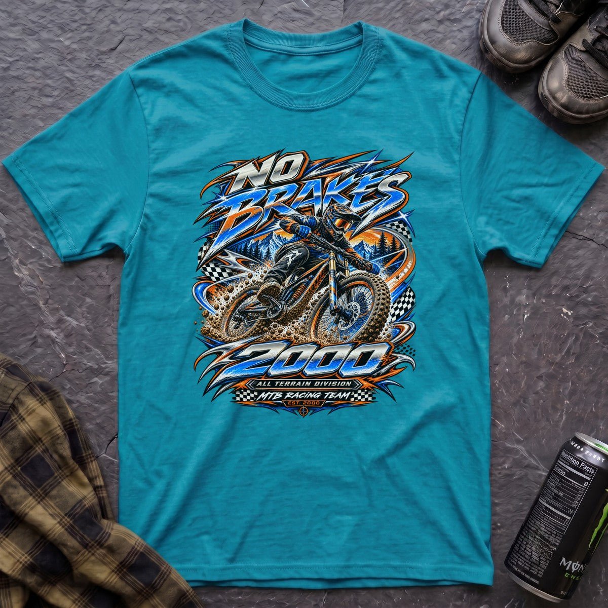 No Brakes Retro Y2K T-Shirt - AspenCrestOutdoors