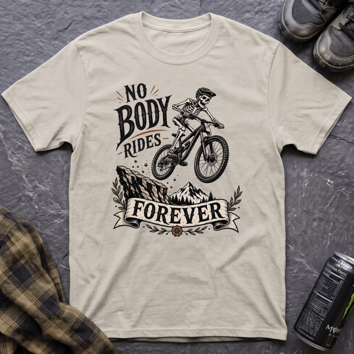Nobody Rides Forever T-Shirt - AspenCrestOutdoors