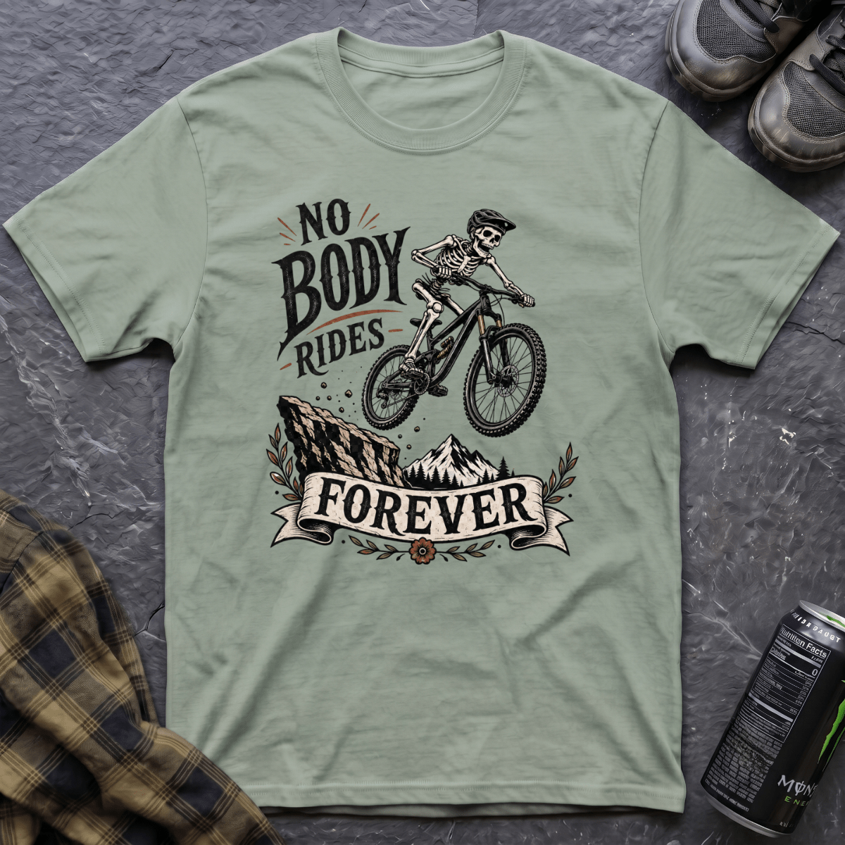 Nobody Rides Forever T-Shirt - AspenCrestOutdoors
