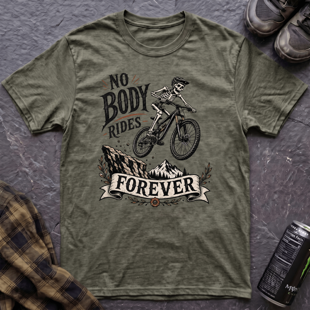 Nobody Rides Forever T-Shirt - AspenCrestOutdoors