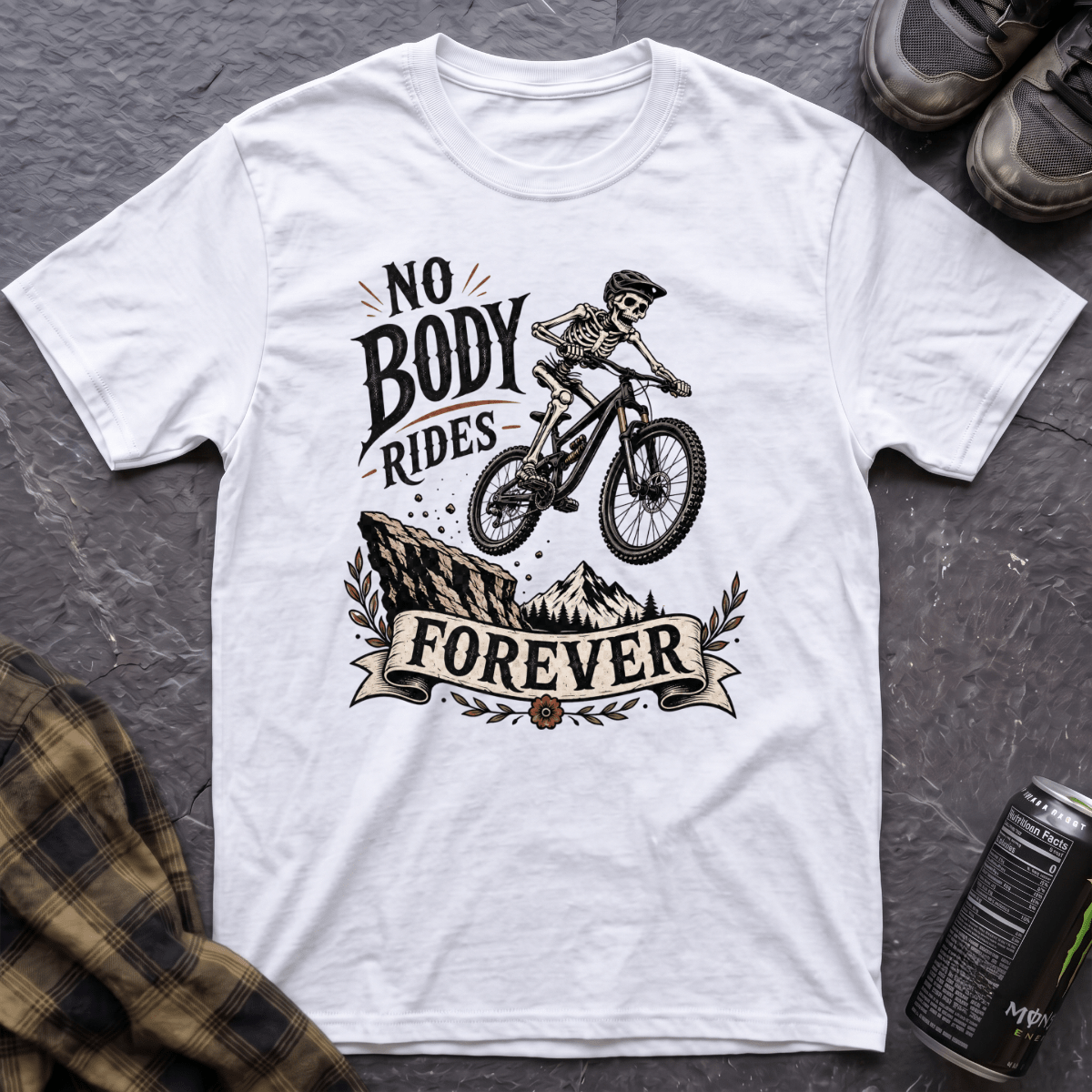 Nobody Rides Forever T-Shirt - AspenCrestOutdoors
