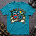 Peace, Love & Singletrack T-Shirt - AspenCrestOutdoors