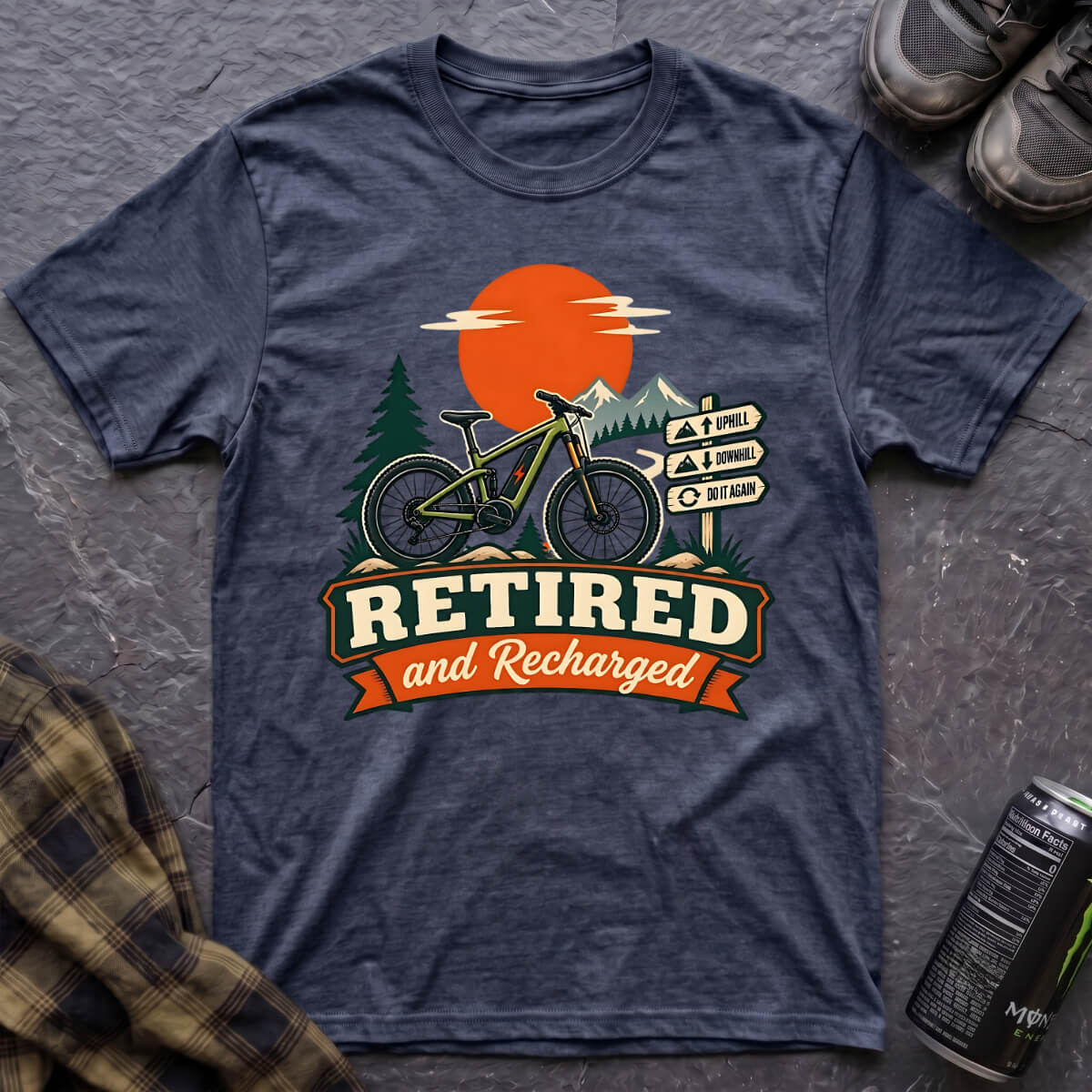 Retired and Recharged T-Shirt - AspenCrestOutdoors