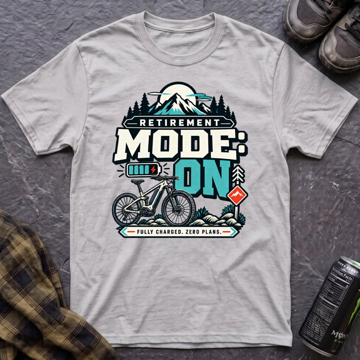 Retirement Mode On T-Shirt - AspenCrestOutdoors