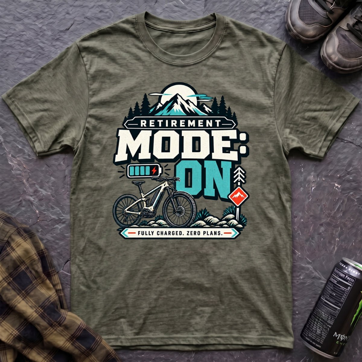 Retirement Mode On T-Shirt - AspenCrestOutdoors