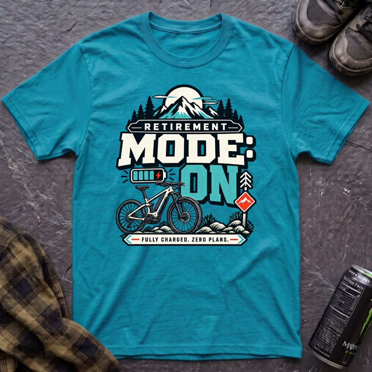 Retirement Mode On T-Shirt - AspenCrestOutdoors