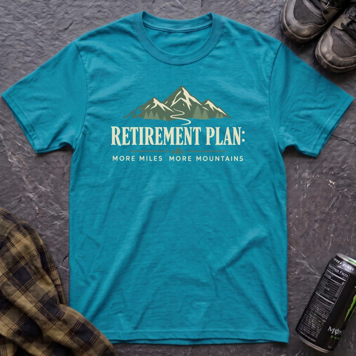 Retirement Plan More Miles T-Shirt - AspenCrestOutdoors