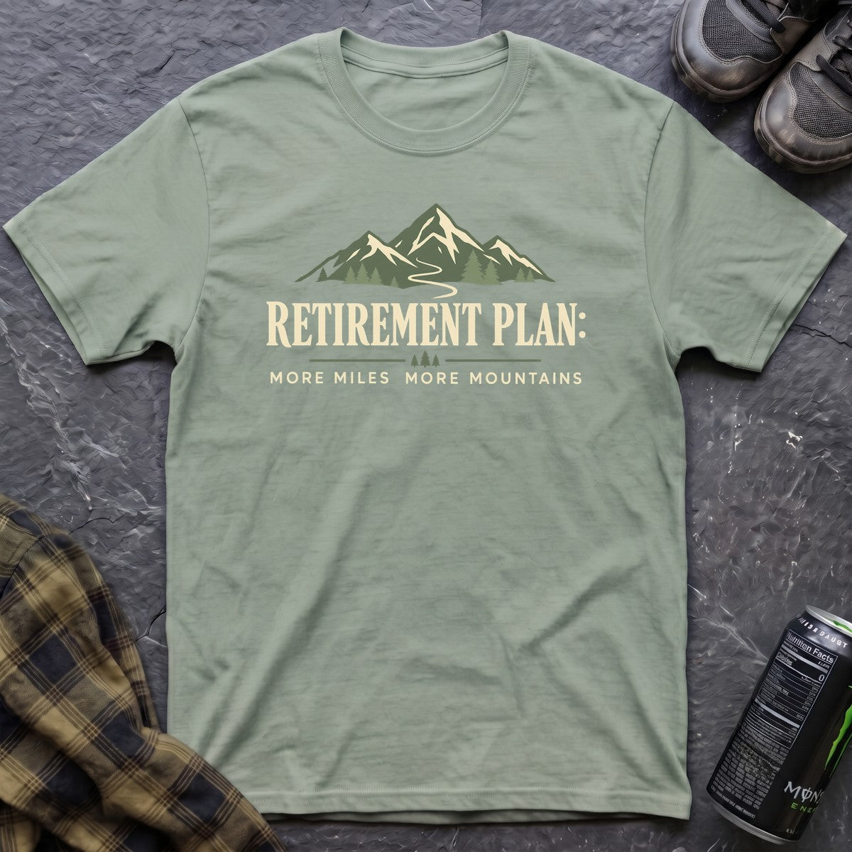 Retirement Plan More Miles T-Shirt - AspenCrestOutdoors