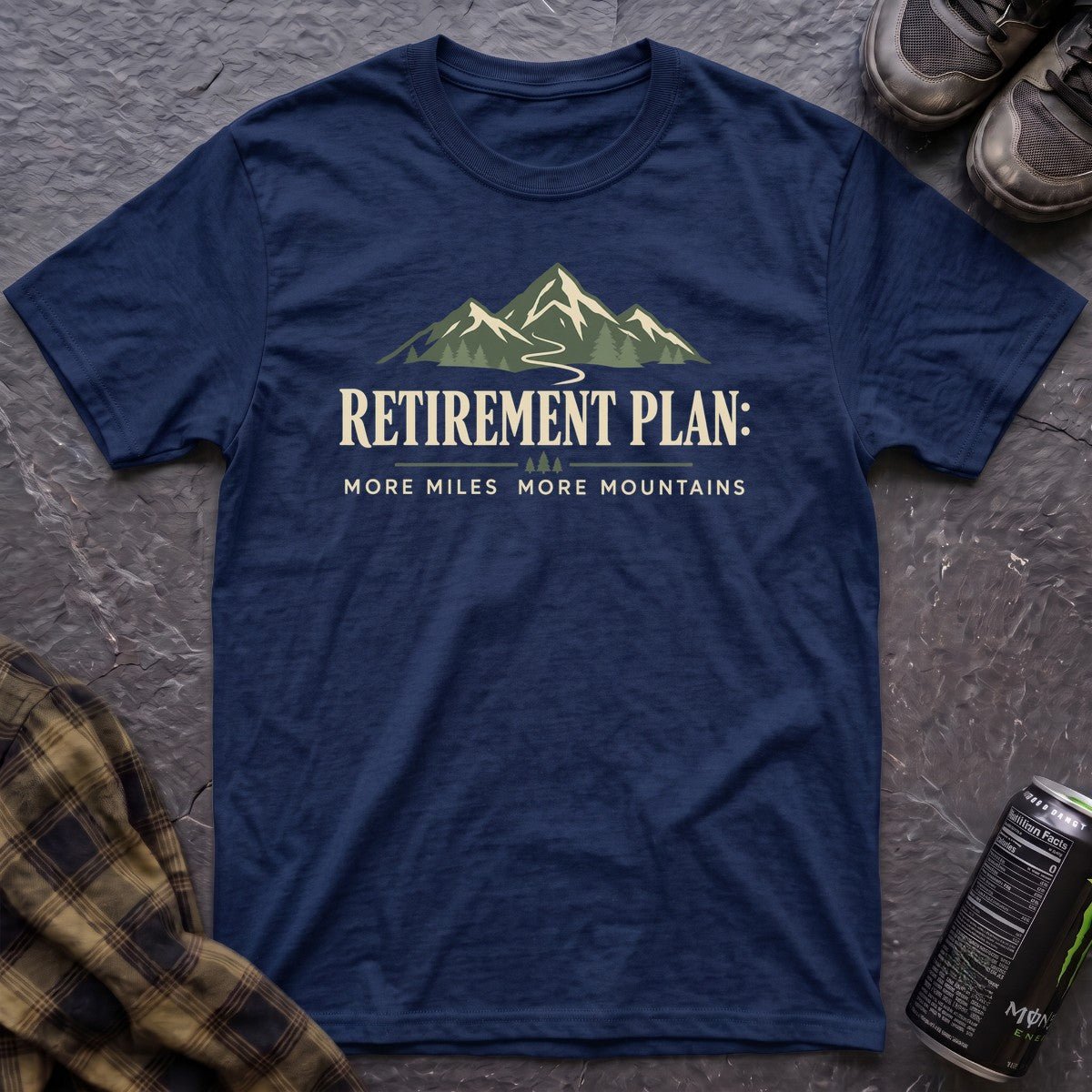 Retirement Plan More Miles T-Shirt - AspenCrestOutdoors