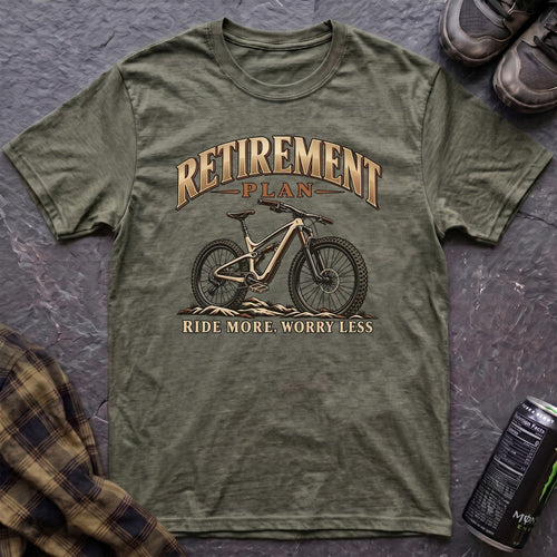 Retirement Plan MTB T-Shirt - AspenCrestOutdoors