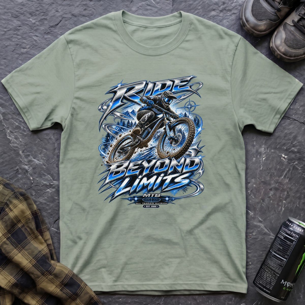Ride Beyond Limits Retro Y2K T-Shirt - AspenCrestOutdoors