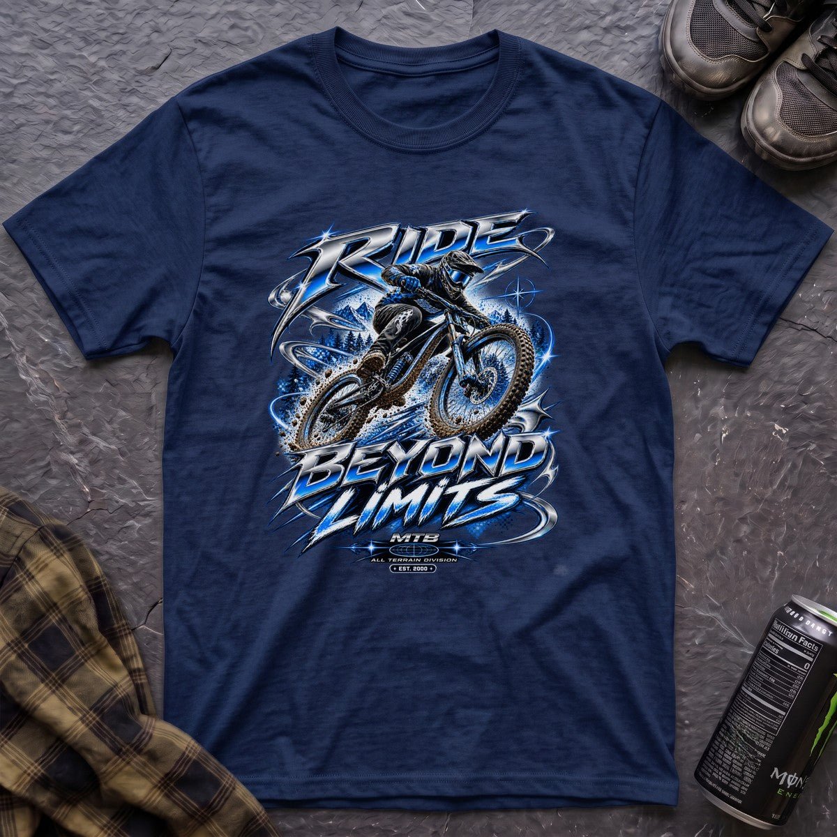 Ride Beyond Limits Retro Y2K T-Shirt - AspenCrestOutdoors