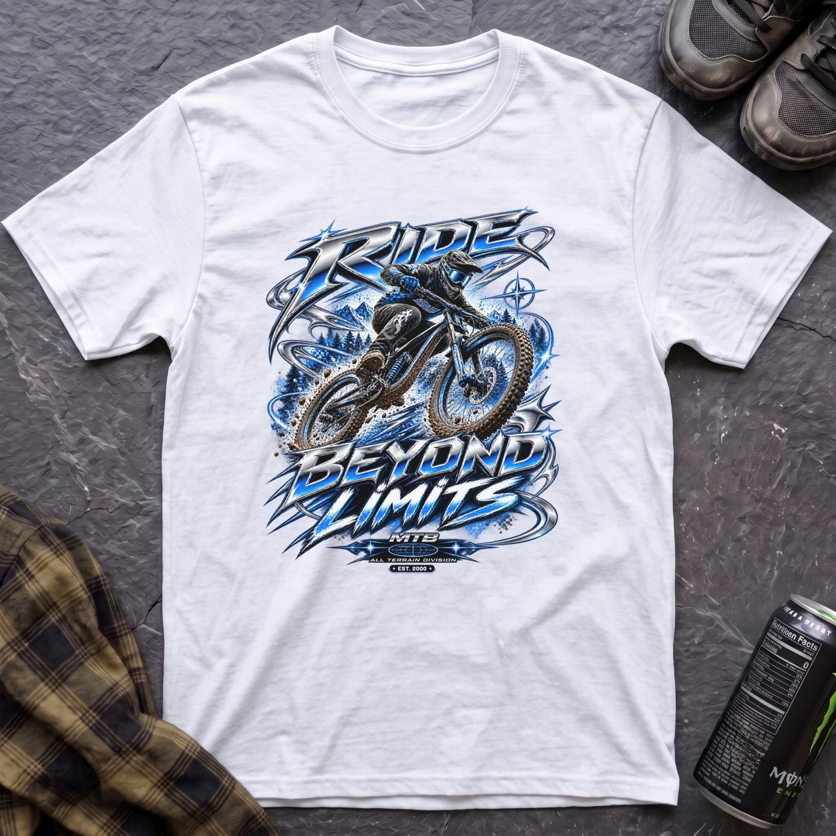 Ride Beyond Limits Retro Y2K T-Shirt - AspenCrestOutdoors